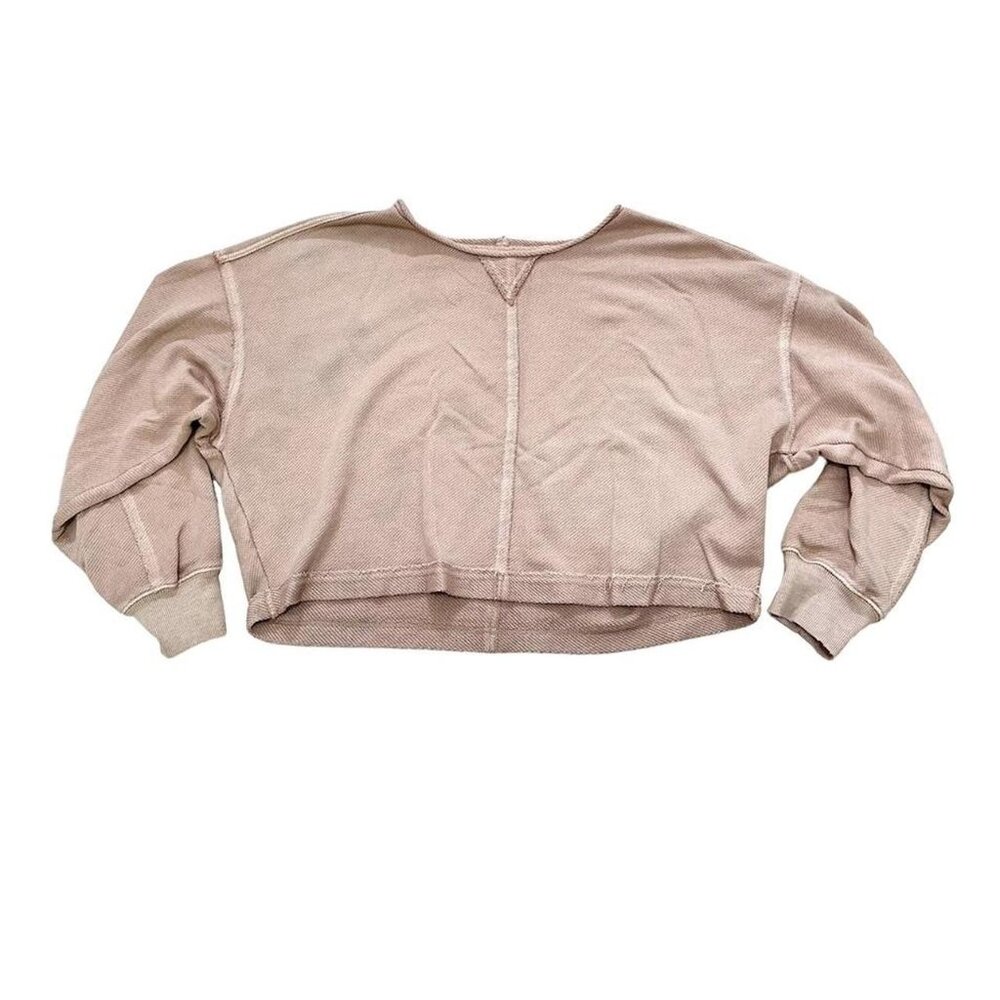 Aerie Sweater Waffle Knit Cropped Sweater American Eagle Cropped Sweater